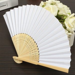 White Paper Hand Fans