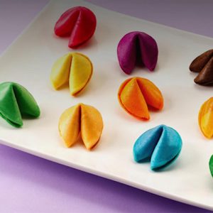 Custom Colour Fortune Cookies