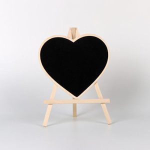 Mini Heart Chalkboard Easel