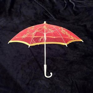 Red Lace Umbrella 50cm