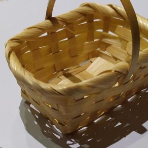 Mini Bamboo Picnic Basket