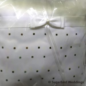 Elegant Squares Ring Pillow