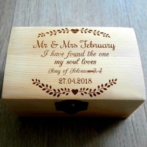 Personalised Wooden Ring Box
