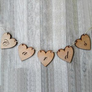 Heart Card Table Bunting