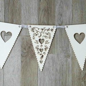 Intricate Heart Bunting