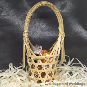 Mini Woven Bamboo Basket