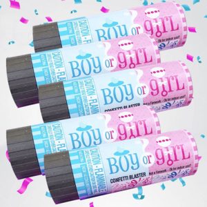 Gender Reveal Confetti Popper Pack