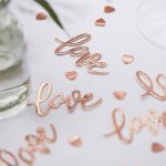 Rose Gold Love Table Confetti