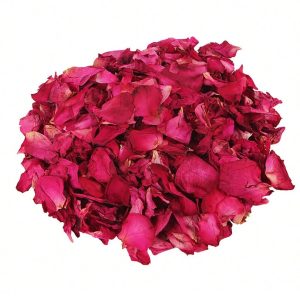 Red rose petal confetti