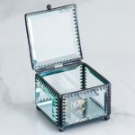 Vintage Inspired Glass Jewelry Box