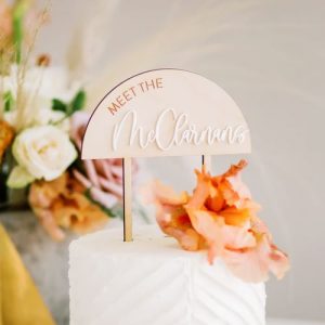 Personalised Layered Cake Topper