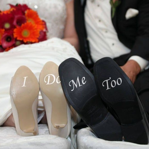 Personalised Wedding Shoe Stickers