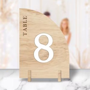 Layered Half Arch Table Numbers