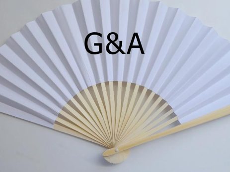 Custom Branded White Paper Hand Fan